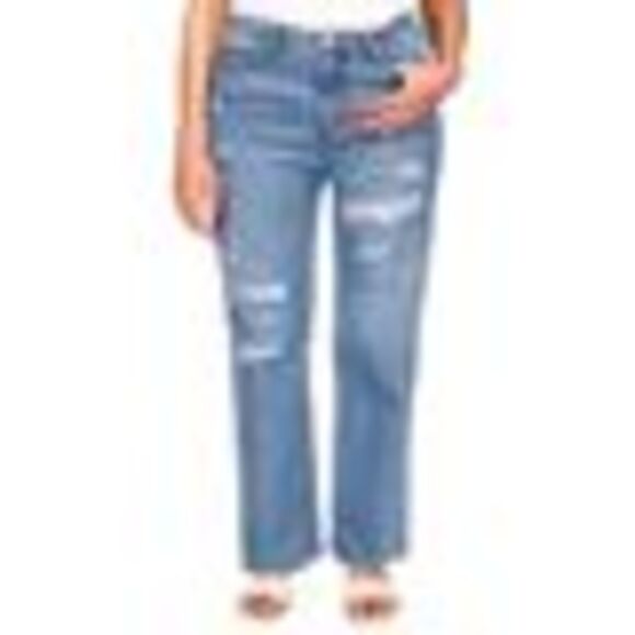 Sanctuary Flashback Cotton Wide-leg Ripped Jeans In Undone 34 - Picture 3 of 3